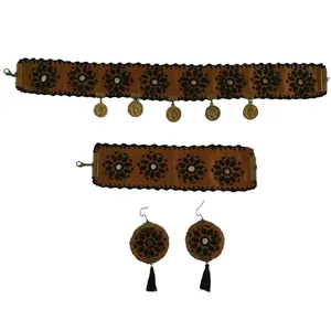 ست زیورآلات سوزن دوزی کد E10 مجموعه ۴ عددی