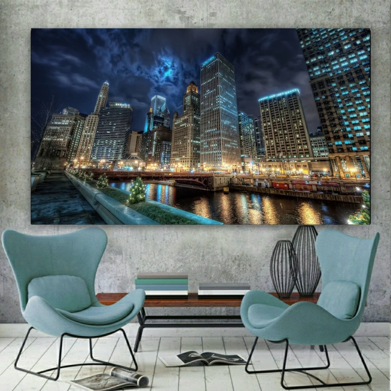 تابلو شاسی طرح ساختمان و رودخانه مدل SDT1833