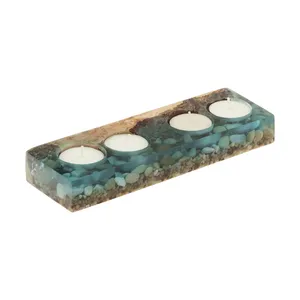 جا شمعی چوب و رزین لگنا کد 34973