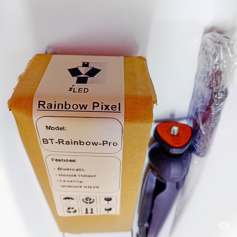آباژور رومیزی آی لِد مدل پیکسل بلوتوثی کد BT-Rainbow-Pro1 بسته 2 عددی