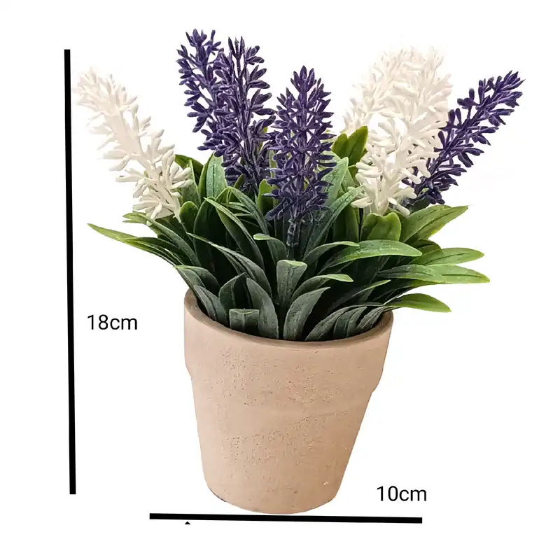 گلدان به همراه گل مصنوعی مدل سنبل هلندی