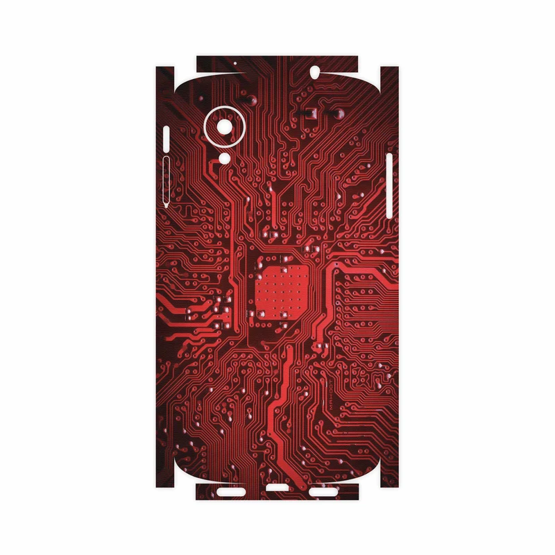 برچسب پوششی ماهوت مدل Red Printed Circuit Board-FullSkin مناسب برای گوشی موبایل گوگل Nexus 5