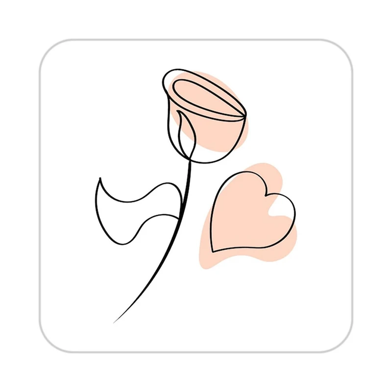 زیر لیوانی کاکتی طرح عاشقانه مدل mp38894