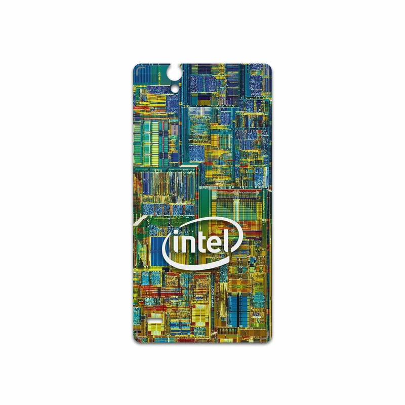برچسب پوششی ماهوت مدل Intel Brand مناسب برای گوشی موبایل سونی Xperia C4