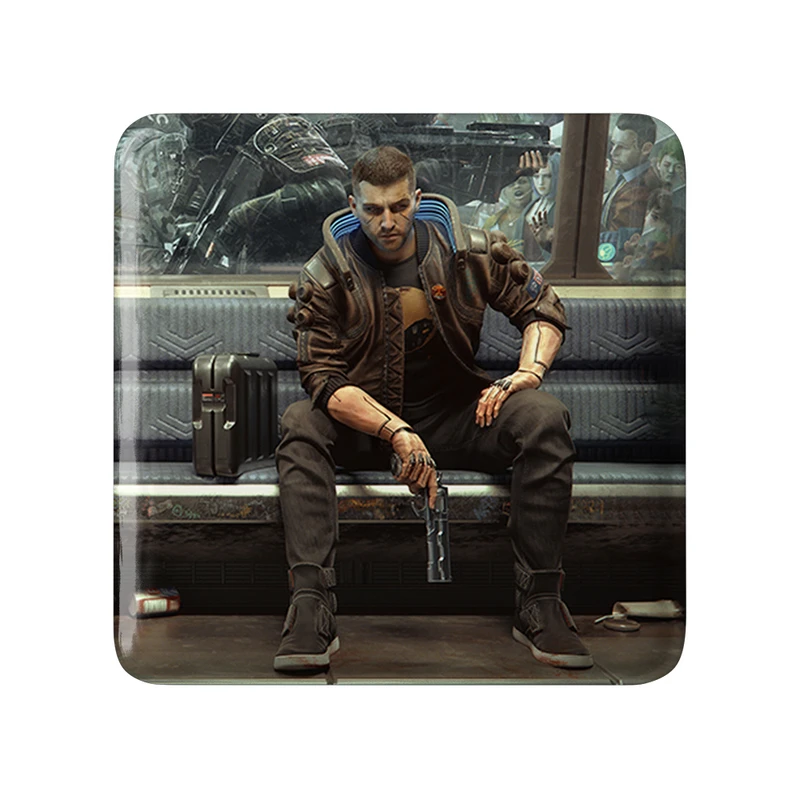 پیکسل خندالو طرح وی سایبر پانک مدل مربعی کد 30575