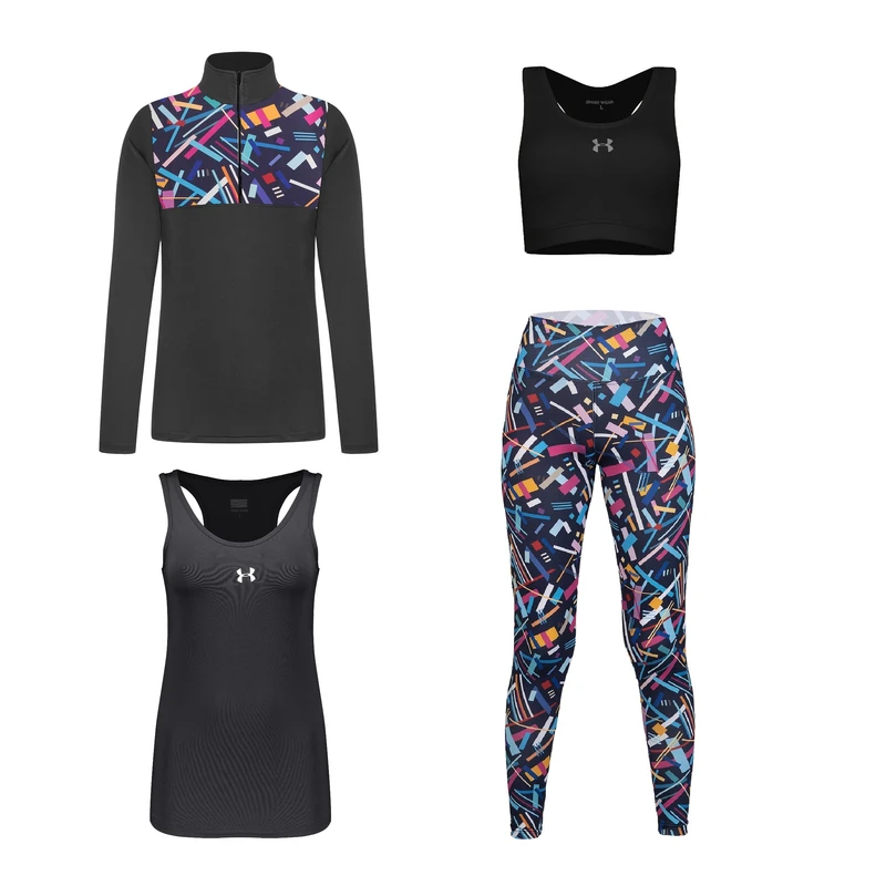 ست 4 تکه لباس ورزشی زنانه مدل 1801-9101-276-4107