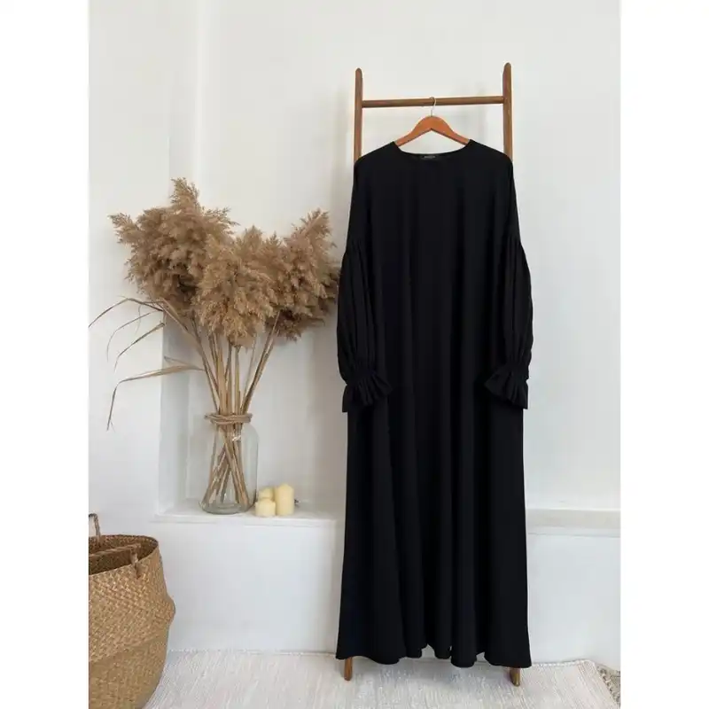 پیراهن زنانه مدل عبایی رنگ مشکی