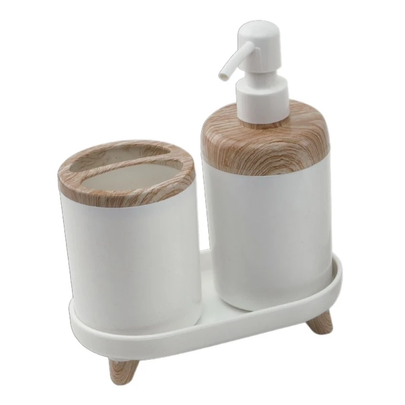 ست سرویس بهداشتی 3 پارچه مدل ارس طرح چوب