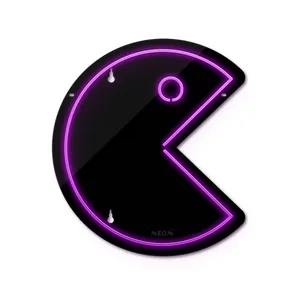 چراغ دیواری نئون دیزاین طرح Packman-BL_PR