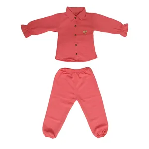 ست پیراهن و شلوار دخترانه مدل ابر و بادی کد 2