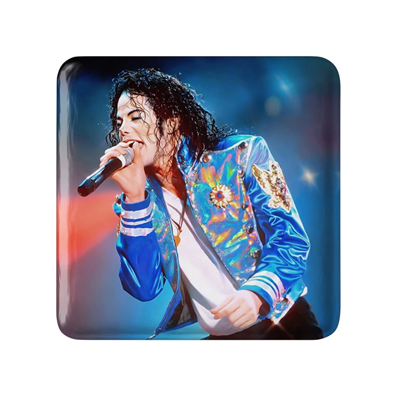 مگنت خندالو طرح مایکل جکسون Michael Jackson مدل مربعی کد 19237