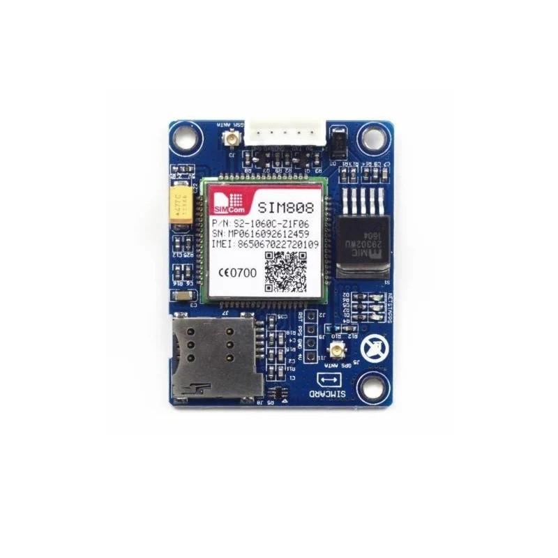 ماژول سیم کمپانی مدل سیم 808 کد SIM808 به همراه آنتن اکتیو
