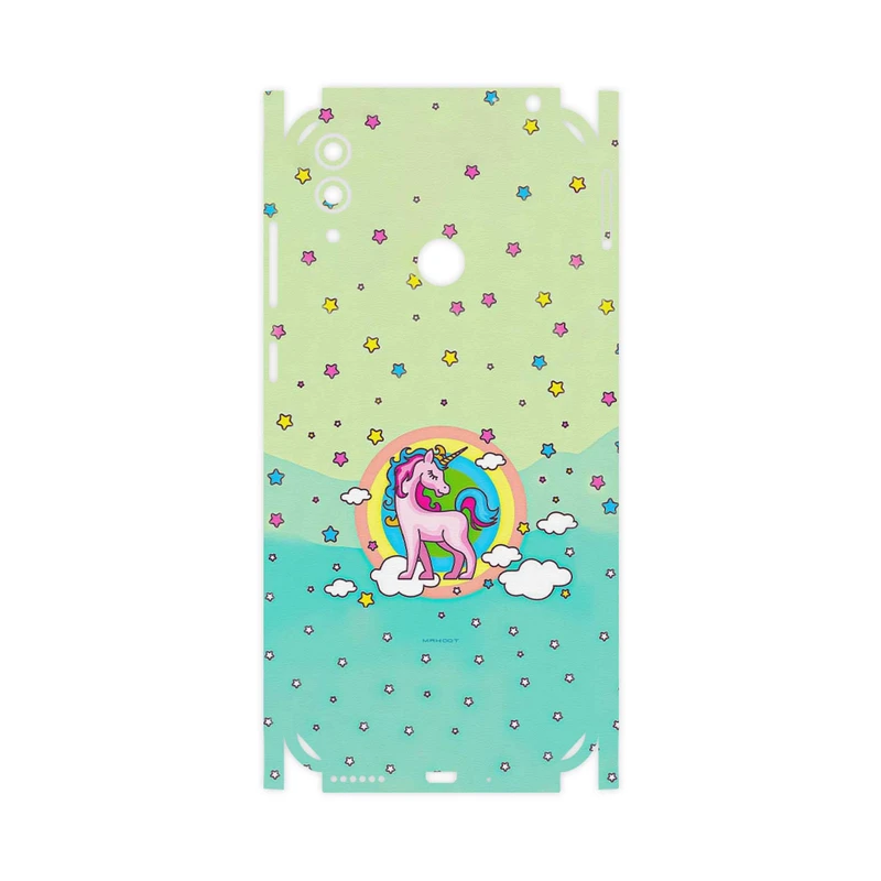 برچسب پوششی ماهوت مدل Rainbow unicorn adventure-FullSkin مناسب برای گوشی موبایل آنر 8C