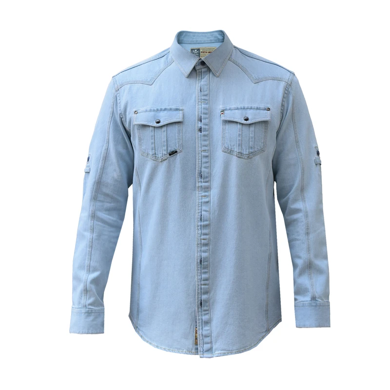 پیراهن آستین بلند یقه برگردان مردانه مدل می سی کد 21466478