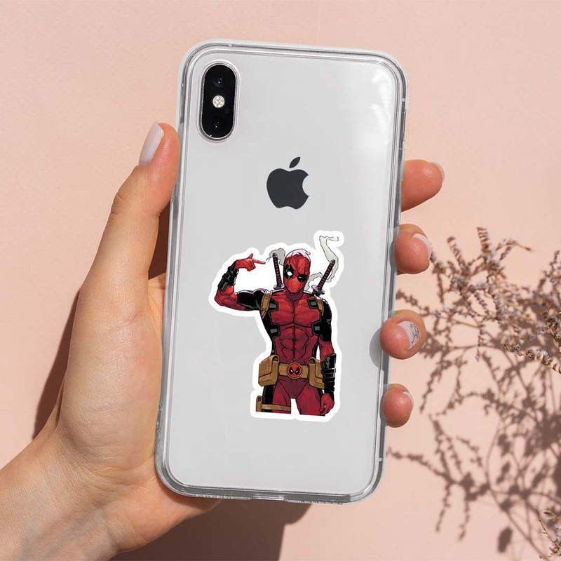 استیکر لپ تاپ کارنیکا طرح ددپول مدل DeadPool-2222012 مجموعه 2 عددی 2