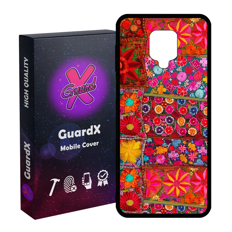 کاور گارد ایکس طرح رنگی مدل Glass10403 مناسب برای گوشی موبایل شیائومی Redmi Note 9S / Note 9 Pro / Note 9 Pro Max