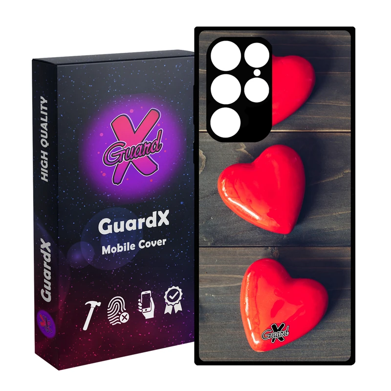 کاور گارد ایکس طرح Love مدل Glass10181 مناسب برای گوشی موبایل سامسونگ Galaxy S23 Ultra