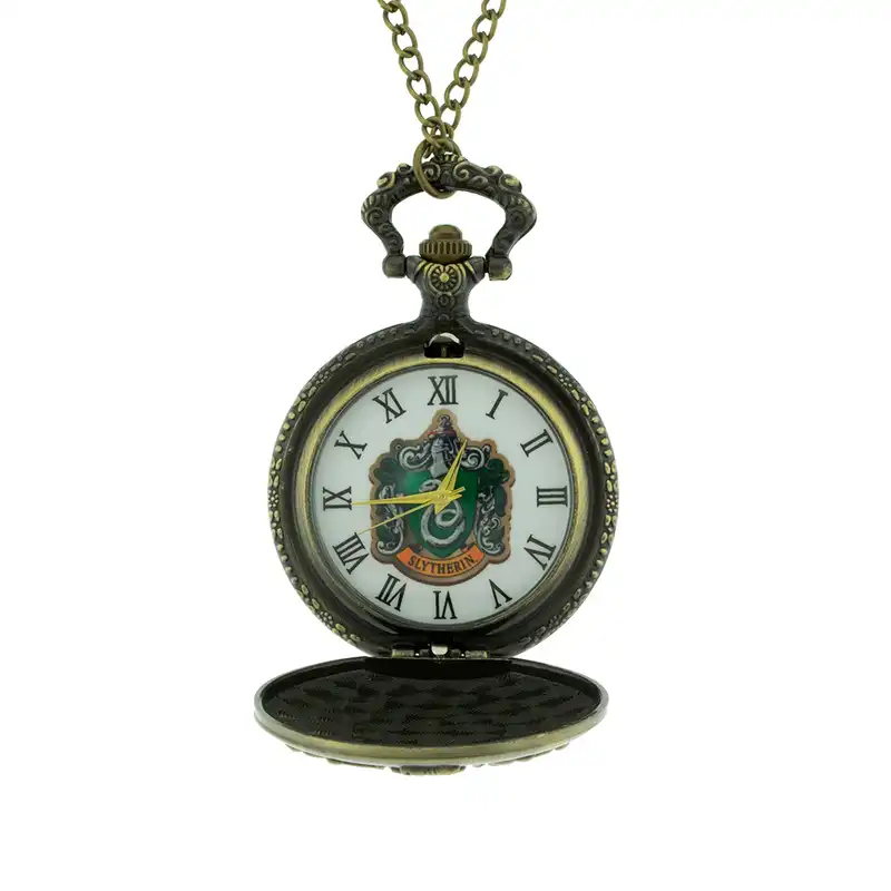 ساعت گردنبندی عقربه ای برانت مدل هری پاتر نماد اسلیترین