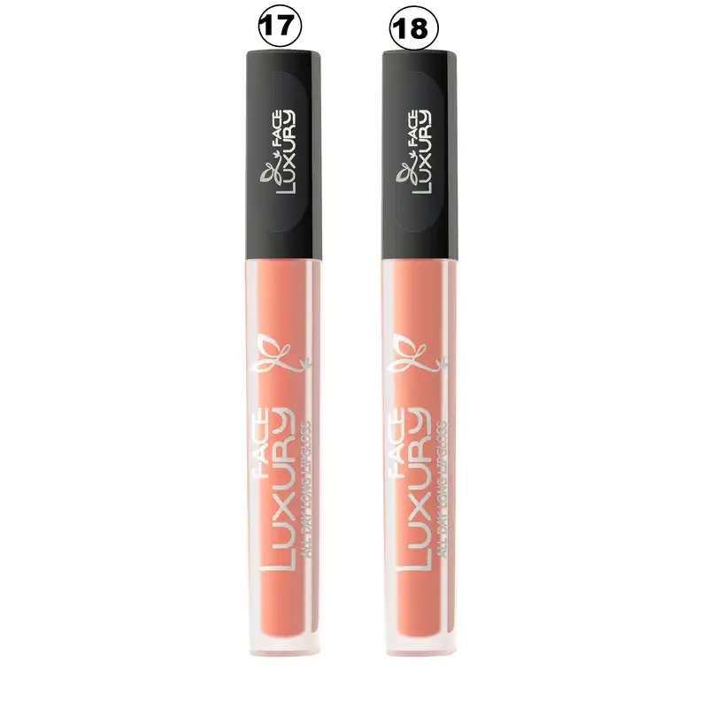 رژ لب مایع لاکچری فیس مدل 17-18 بسته 2 عددی