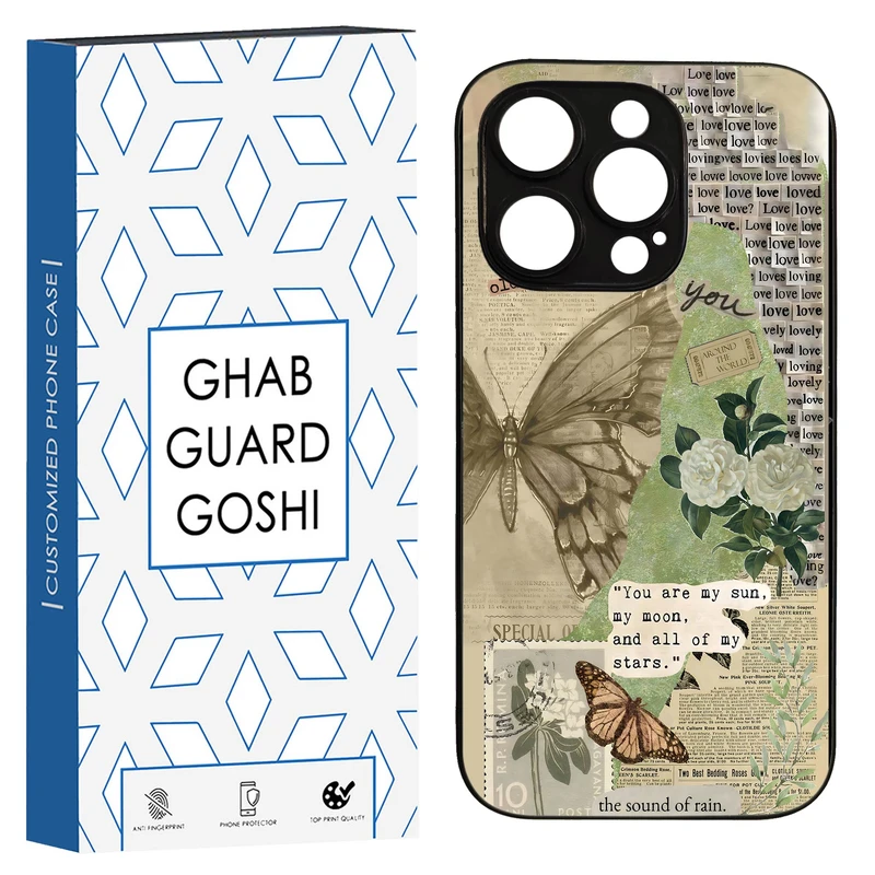 کاور قاب گارد گوشی طرح پروانه کد TPU-162 مناسب برای گوشی موبایل اپل Iphone 14 PRO