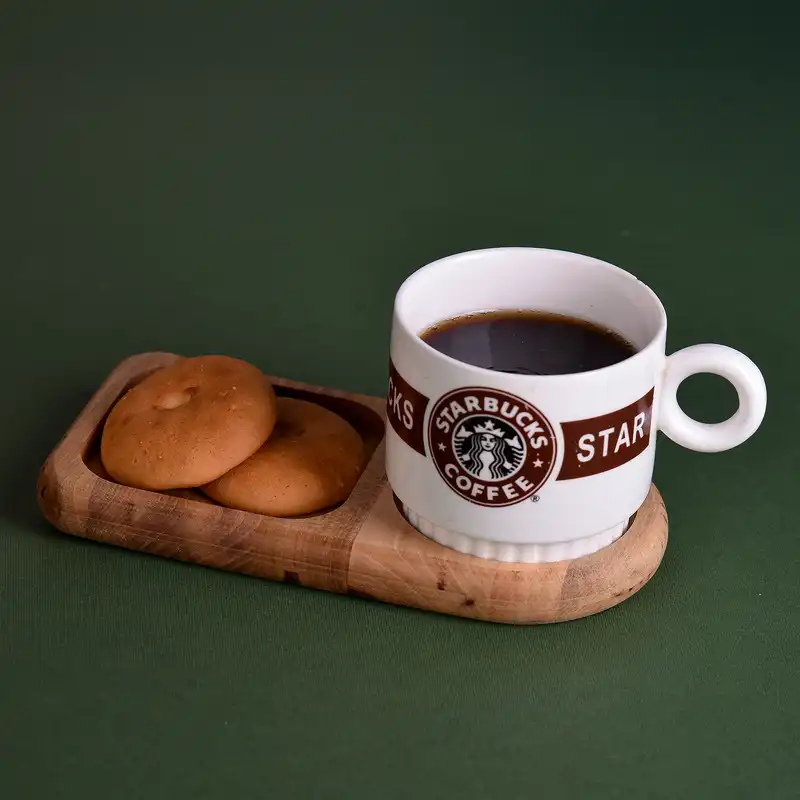 زیر لیوانی چوبی مدل چوب گردو کد17