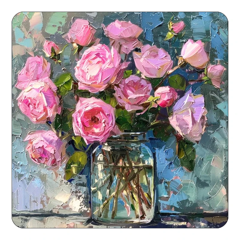 مگنت کاکتی طرح نقاشی رنگ روغن مدل mp71237