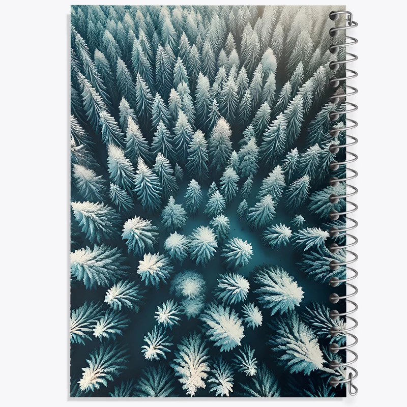 دفتر ژورنال نویسی 50 برگ خندالو مدل نقطه ای طرح درختان برفی کد N5436