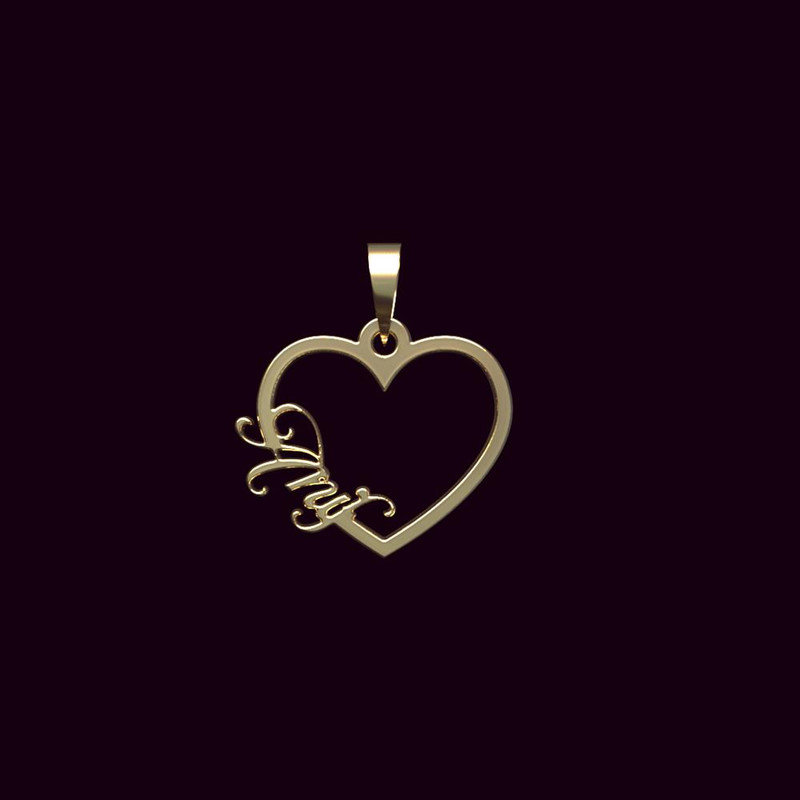 آویز گردنبند طلا 18 عیار زنانه مدوپد مدل اسم عنیف anif کد PB1-10172