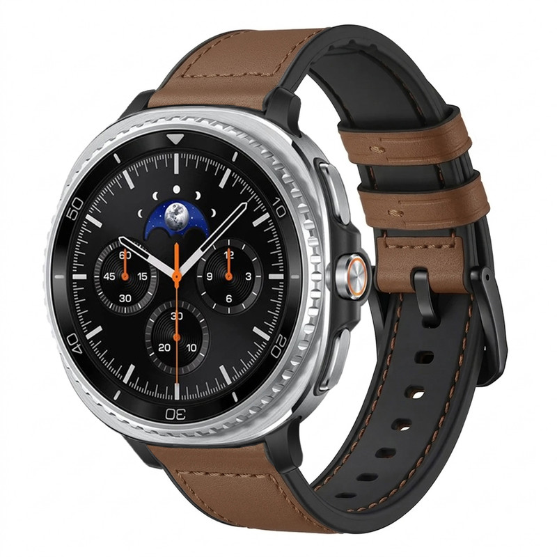 بند آکوآرا مدل Leather GKSic مناسب برای ساعت هوشمند سامسونگ Galaxy Watch 8 40mm / 44mm / Classic 46mm