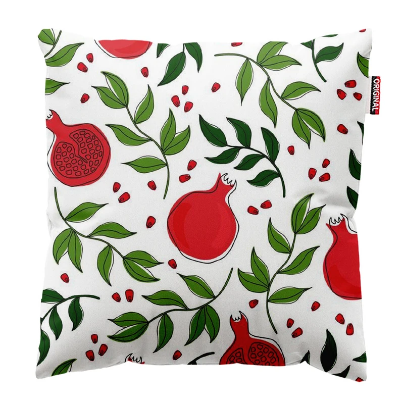 کوسن پاد آفرین طرح یلدا و انار کد 2466 سایز 30*30 سانتی متر