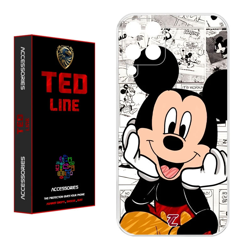 کاور تدلاین طرح میکی موس کد 1151 مناسب برای گوشی موبایل سامسونگ Galaxy A12 / M12 / F12