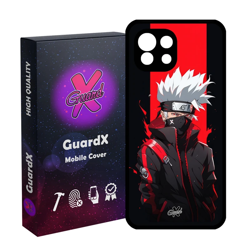 کاور گارد ایکس طرح کاکاشی انیمه مدل Glass10585 مناسب برای گوشی موبایل شیائومی  MI 11 Lite