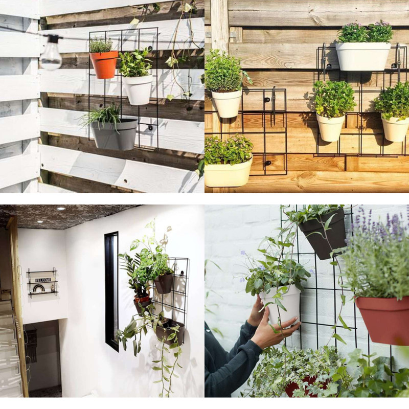 گلدان دیواری طرح دیوار سبز مجموعه 4 عددی