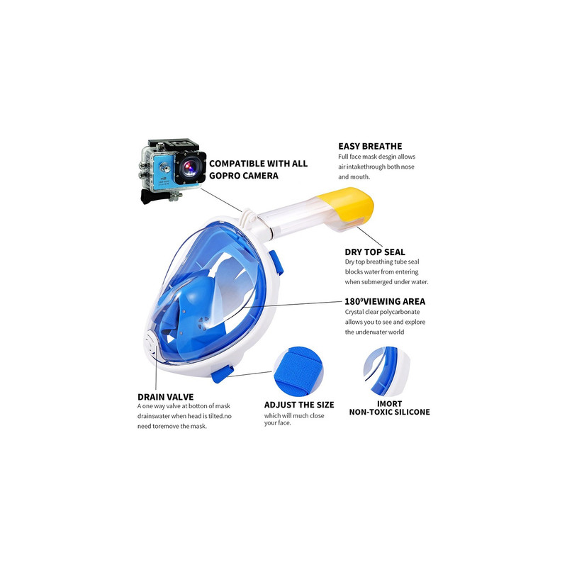 ماسک و اسنورکل غواصی فری بیریف مدل TC200-M/S