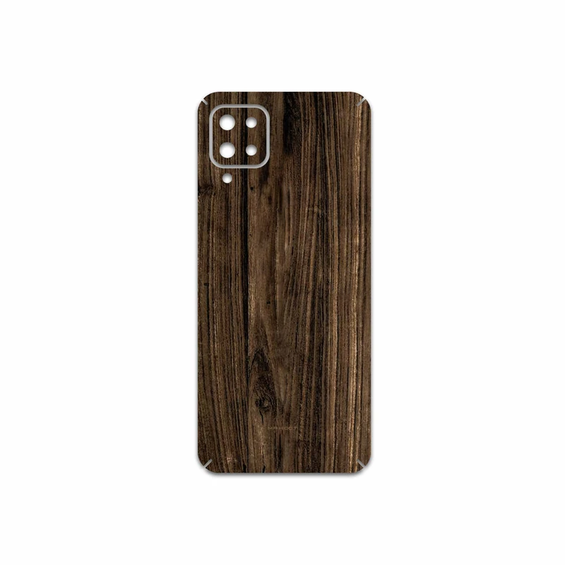 برچسب پوششی ماهوت مدل Dark-Walnut-Wood مناسب برای گوشی موبایل سامسونگ Galaxy A12 Nacho