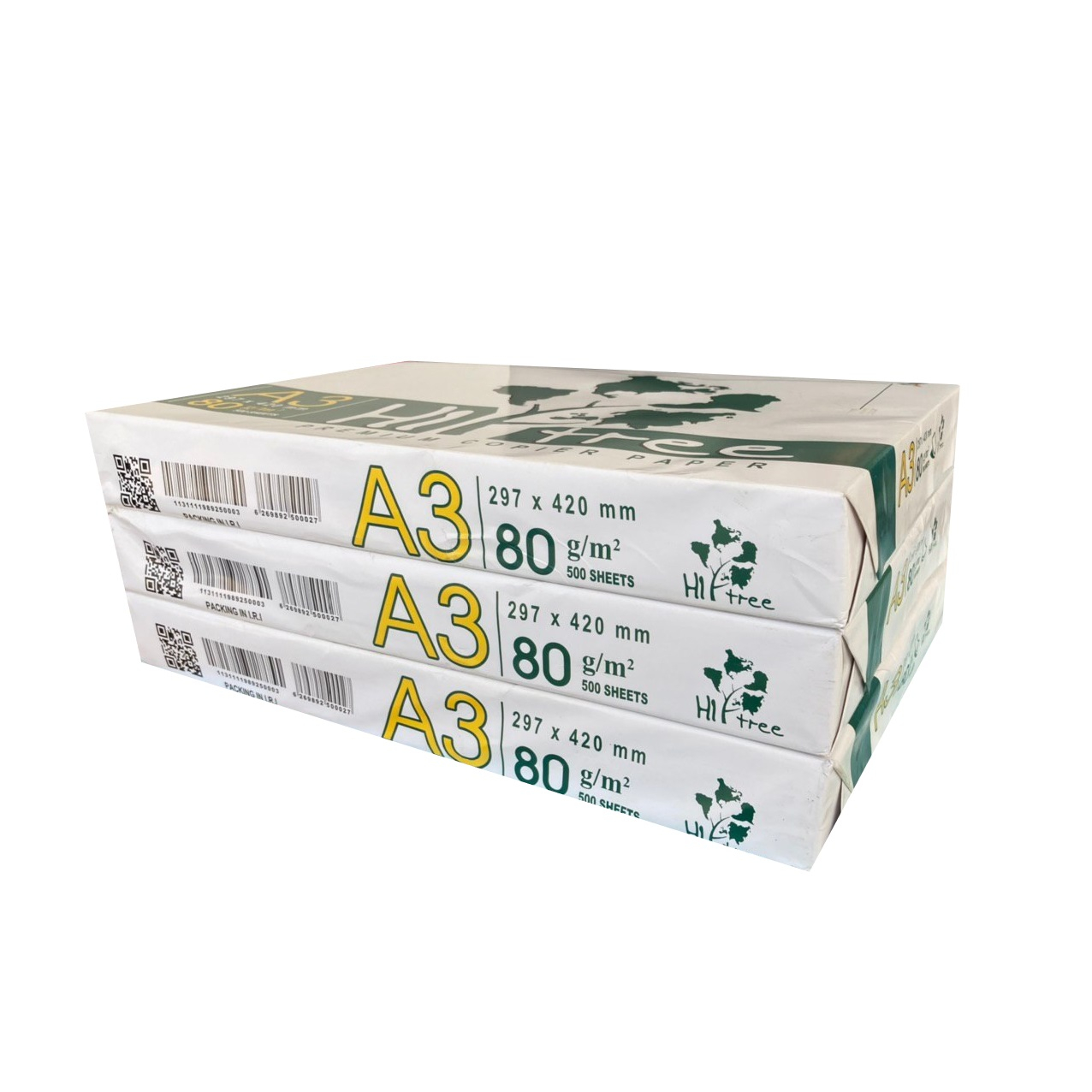 کاغذ A3 های تری کد 021 بسته 1500 عددی