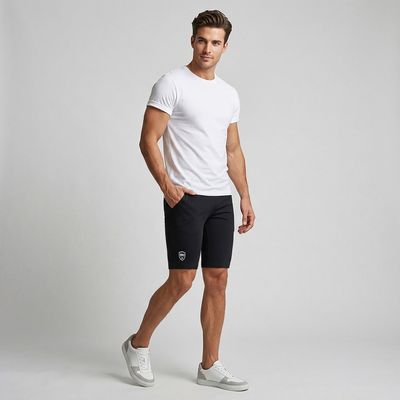 شورت ورزشی مردانه نوزده نودیک مدل Simplex Black