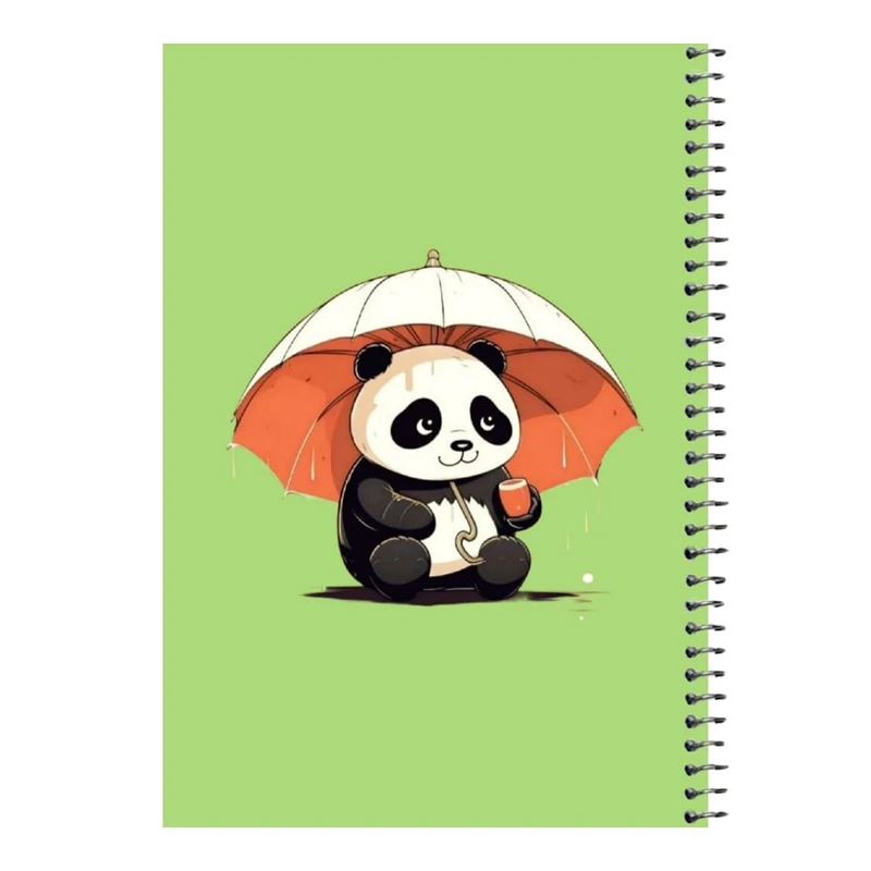 دفتر مشق 80 برگ اس جی مدل پاندا و چتر   