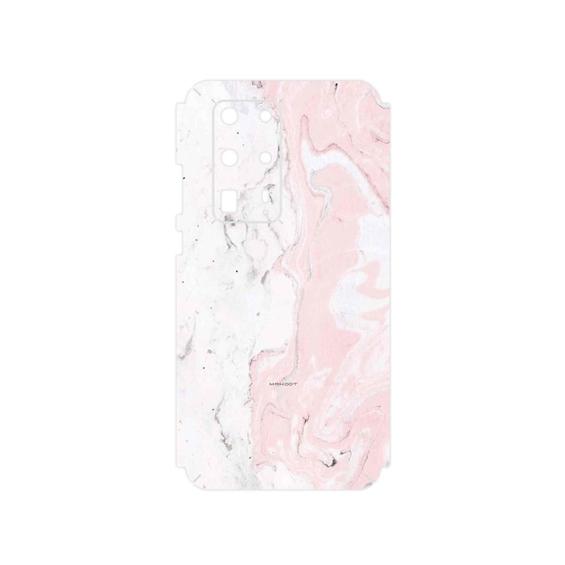 برچسب پوششی ماهوت مدل Blanco_Pink_Marble مناسب برای گوشی موبایل هوآوی P40 Pro Plus