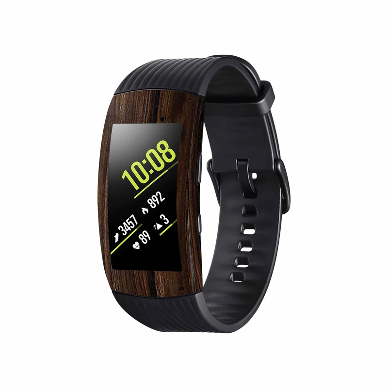 برچسب ماهوت طرح Dark-Walnut-Wood مناسب برای ساعت هوشمند سامسونگ Galaxy Gear Fit 2 Pro
