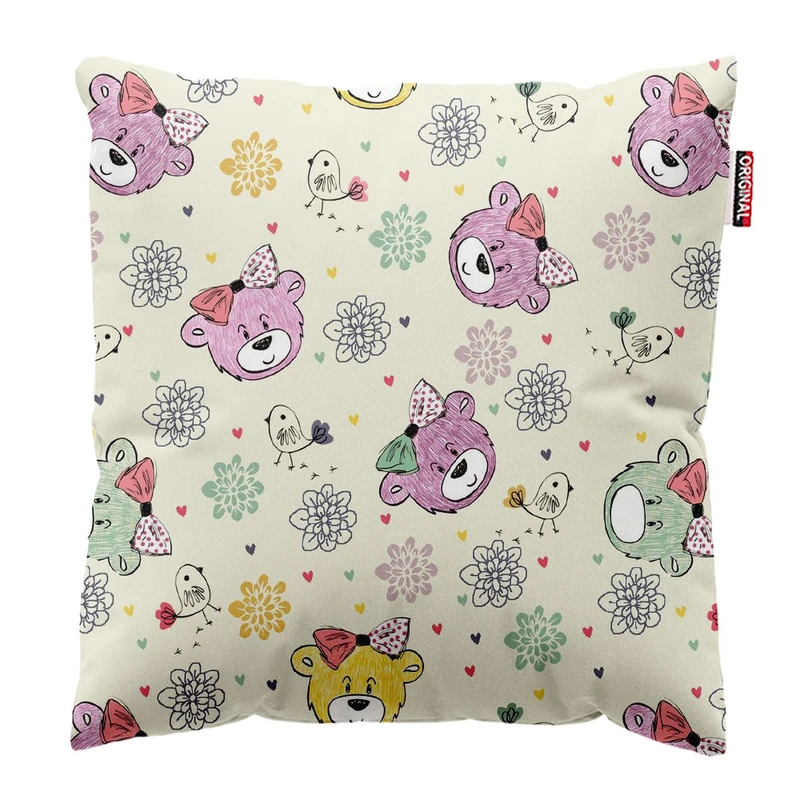 کوسن پاد آفرین طرح کارتونی بچگانه کد 2856 سایز 30*30 سانتی متر