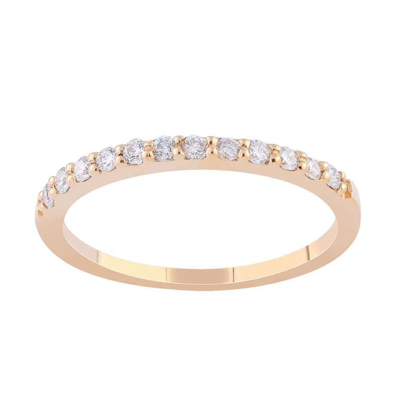 انگشتر طلا 18 عیار زنانه جواهری سروری مدل 13063