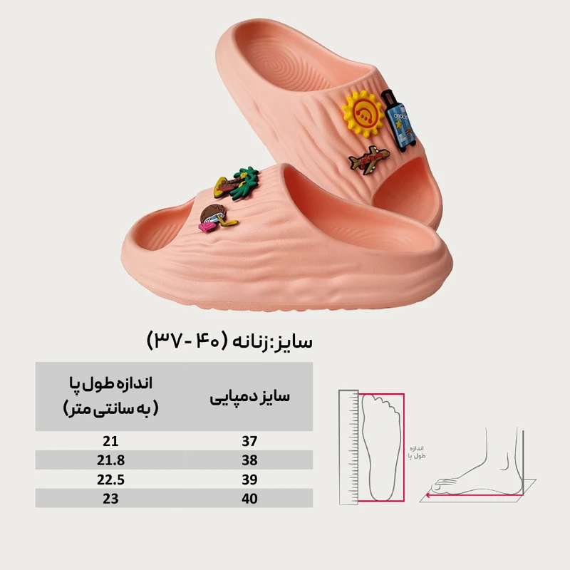 عکس شماره 6 : دمپایی زنانه کد 92-pe