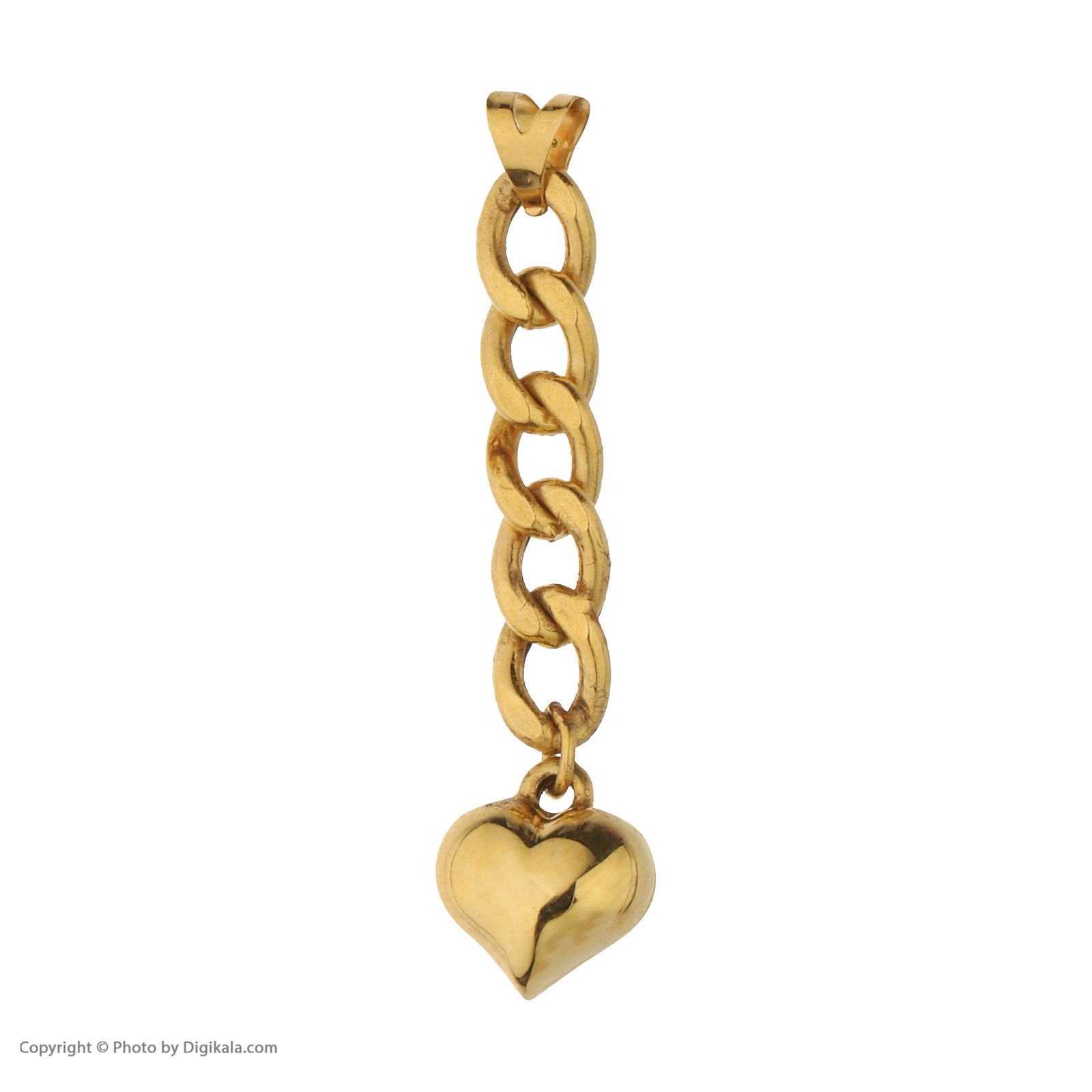 آویز گردنبند طلا 18 عیار زنانه مایا ماهک مدل MM1611 طرح کارتیه و قلب 3بعدی -  - 3