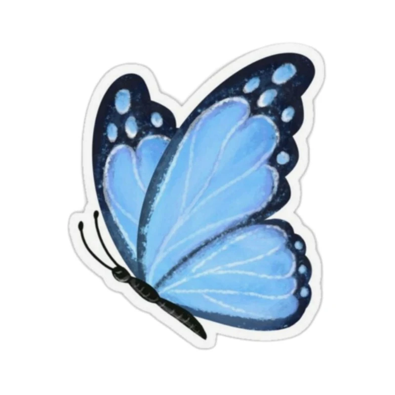 استیکر پارچه و لباس پاد آفرین مدل پروانه بامزه جذاب کد 1224