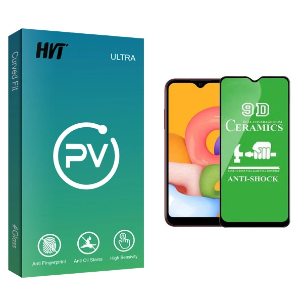 محافظ صفحه نمایش سرامیکی اچ وی تی مدل PV glass مناسب برای گوشی موبایل سامسونگ Galaxy A01