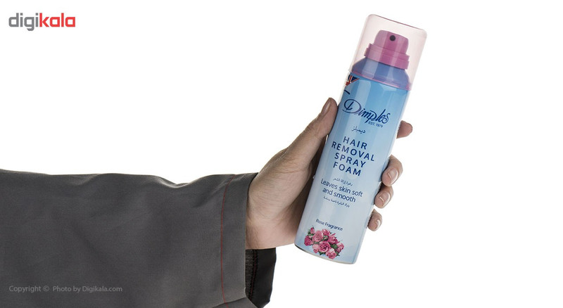 اسپری فوم موبر بدن دیمپلز مدل Rose Fragance حجم 200 میلی لیتر