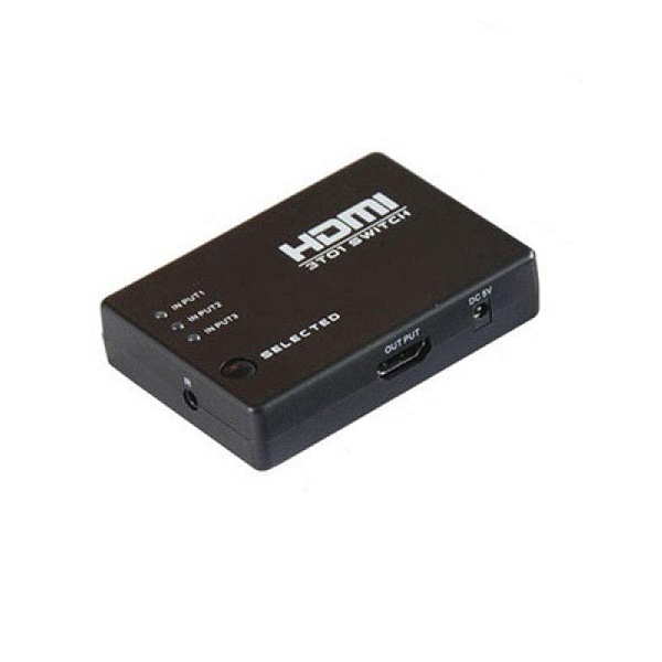 هاب سوئیچ 3 پورت HDMI با ریموت مدل 4K