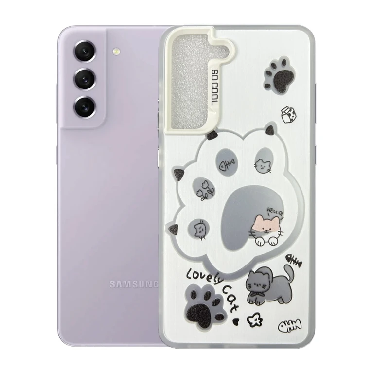 کاور طرح پنجه گربه مناسب برای گوشی موبایل سامسونگ Galaxy S21 FE