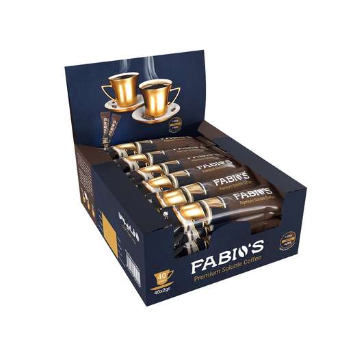 پودر قهوه فوری فابیوس - 40 ساشه 2 گرمی